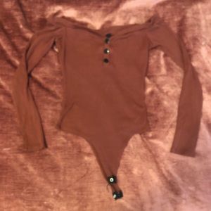 Cute off shoulder bodysuit